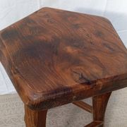 Tabouret de bar en orme esprit Olavi Hanninen
