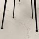 Chaises longues italiennes rembourrées, ensemble de 4 pièces.