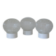 Mushroom sconces / set of 3 vintage wall lamp / bathroom ceiling light 1960