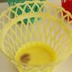 Set of 4 vintage plastic pot covers - model "SYLA"