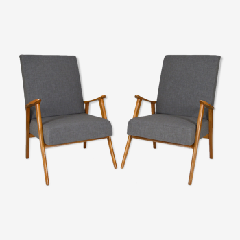 Paire de fauteuils scandinaves, mid-century