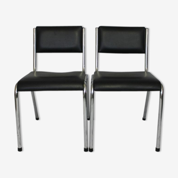 Pair of HAELVOET brand "VINTAGE" chairs