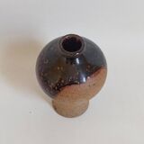 Soliflore two-tone glazed stoneware 1970s height 19 cm