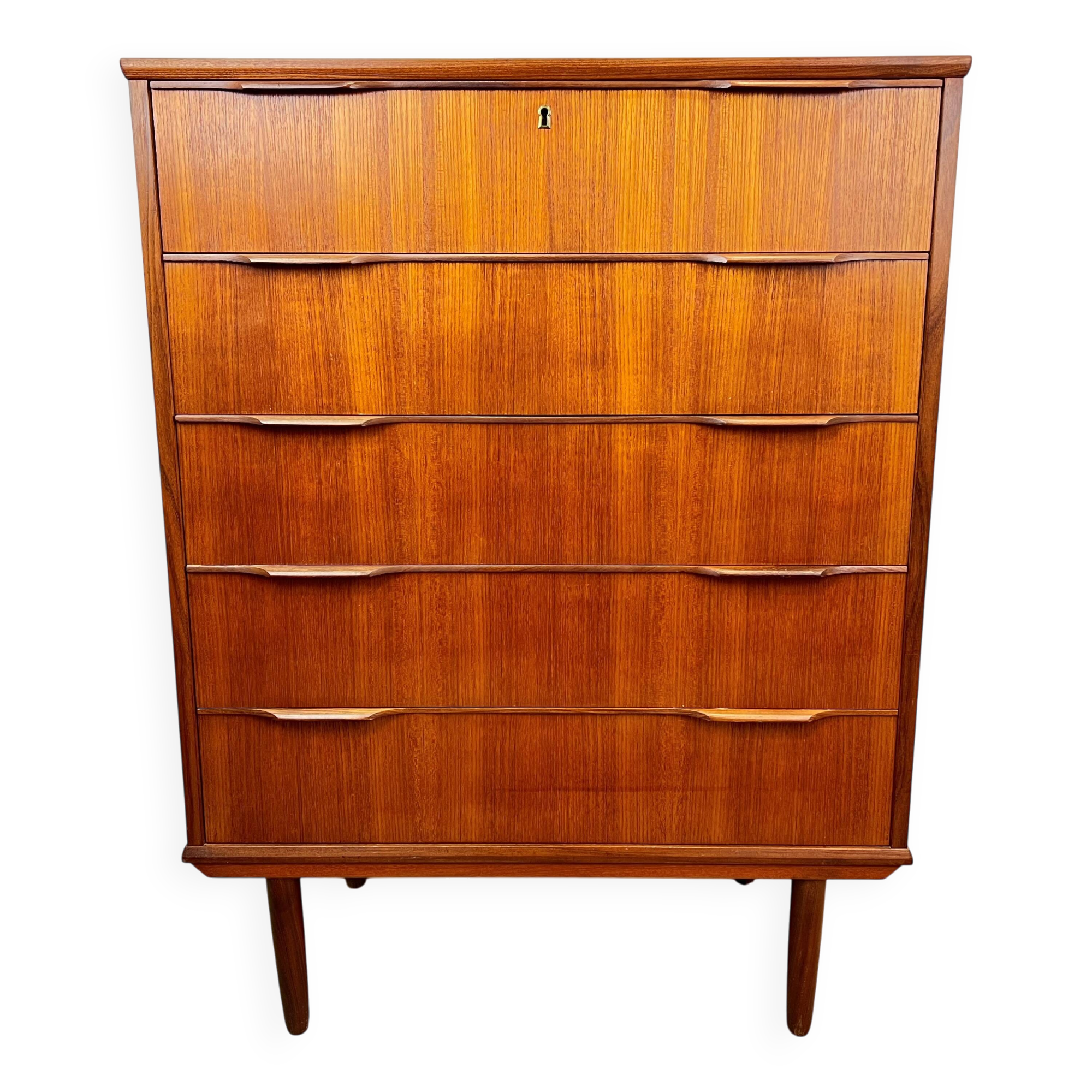 Scandinavian teak chest of drawers (from Denmark)
