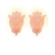 Paire d'appliques en verre de Murano rose