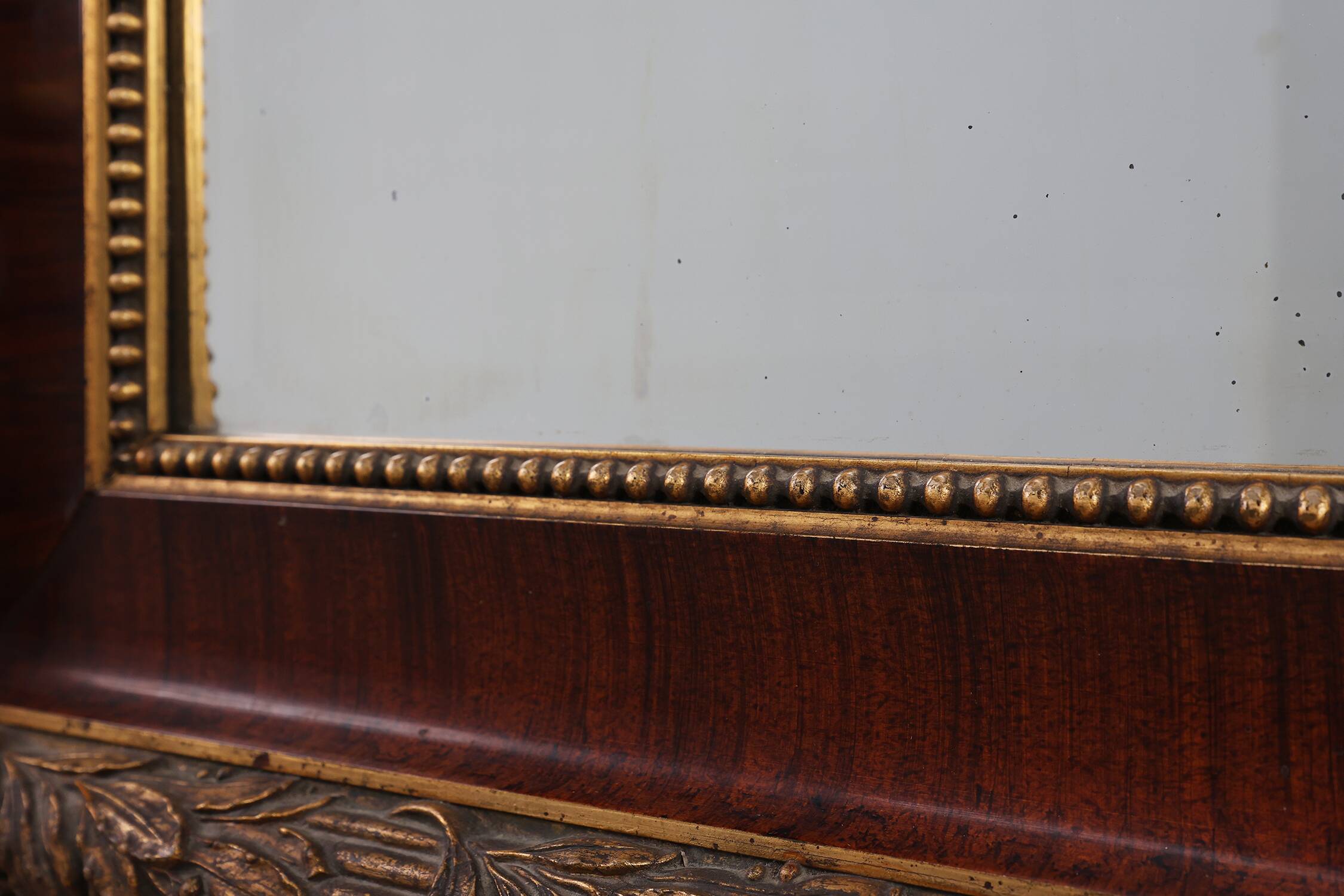 French classical mirror with gilded details, ca. 1900