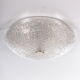 Vintage ceiling lamp with chrome and murano glass, 1960s