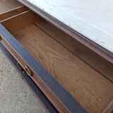 old dresser, white marble tray