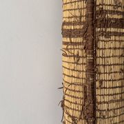 Rug - Mauritanian mat made of plant fibres and leather.