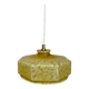 Vintage yellow Clichy glass lampshade pendant light