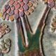 Vintage ceramic wall plaque 1960 Germany
