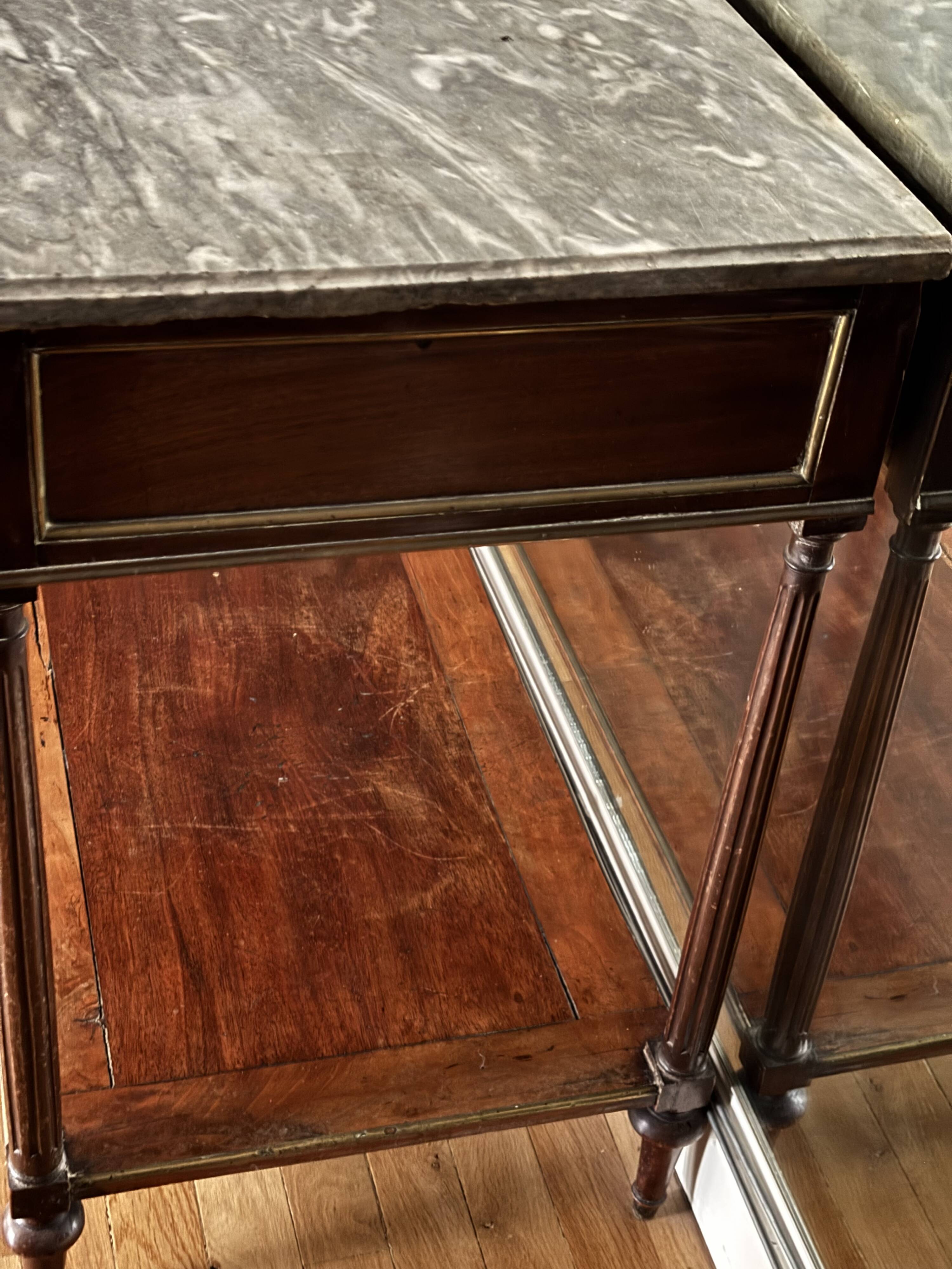 Louis XVI XVIII dessert with its marble