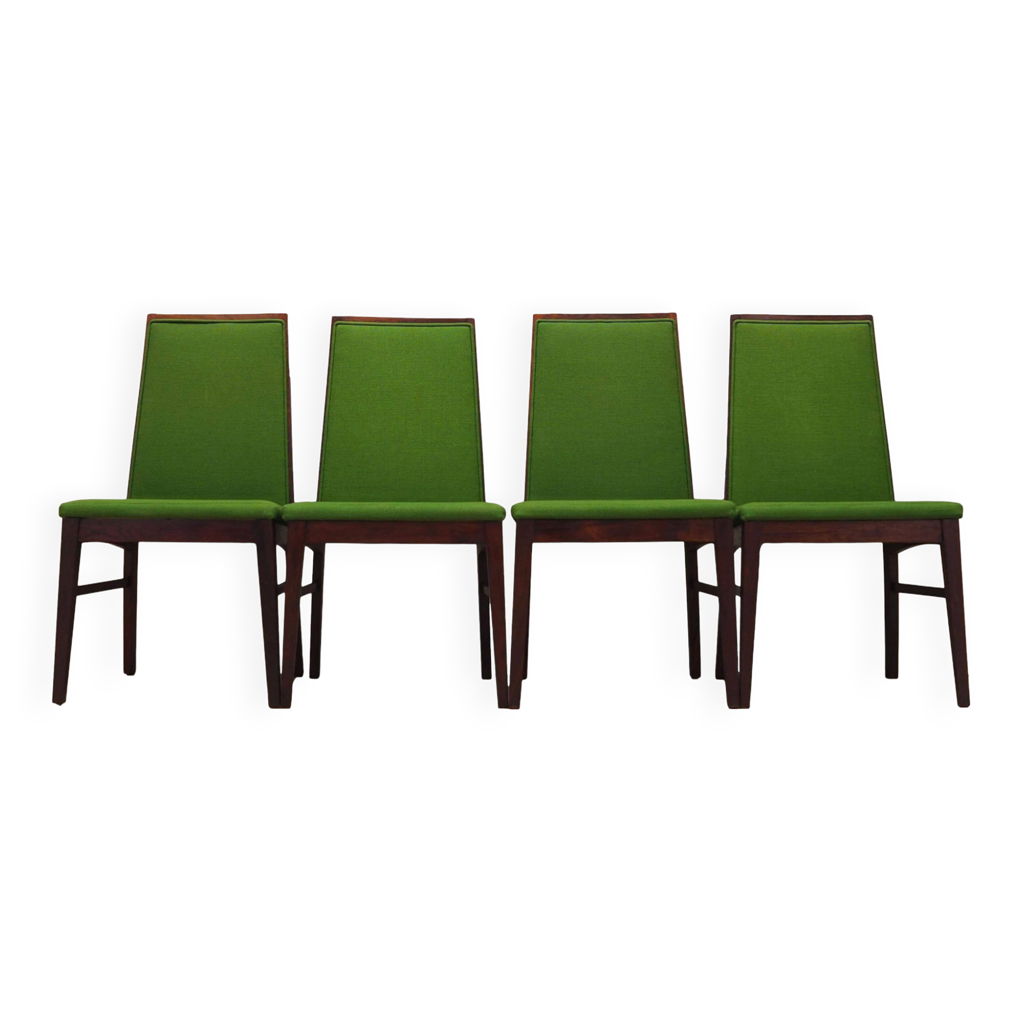 Ensemble de quatre chaises en palissandre, design danois, années 1970, éditeur : Dyrlund