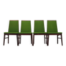 Ensemble de quatre chaises en palissandre, design danois, années 1970, éditeur : Dyrlund