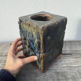 Vase de potier en grès émaillé