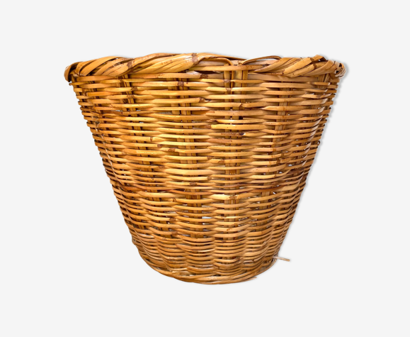 Cache pot en osier corbeille