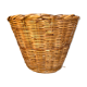 Wicker basket planter