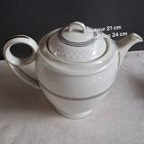 Teapot, sugar bowl, milk jug, jam jar.