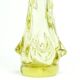 Vase postmoderne, verre jaune, Pologne, années 1970