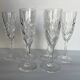 6 Saint Louis crystal champagne flutes