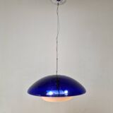 "Bauta" Murano Glass Pendant Lamp by Vistosi, Italy 1980s
