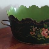 Glass cooler painted sheet metal directory cache pot