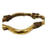 Max Welz Vienna Art Nouveau Hand-Carved Gilded Wood Wall Mirror, Austria, 1930s