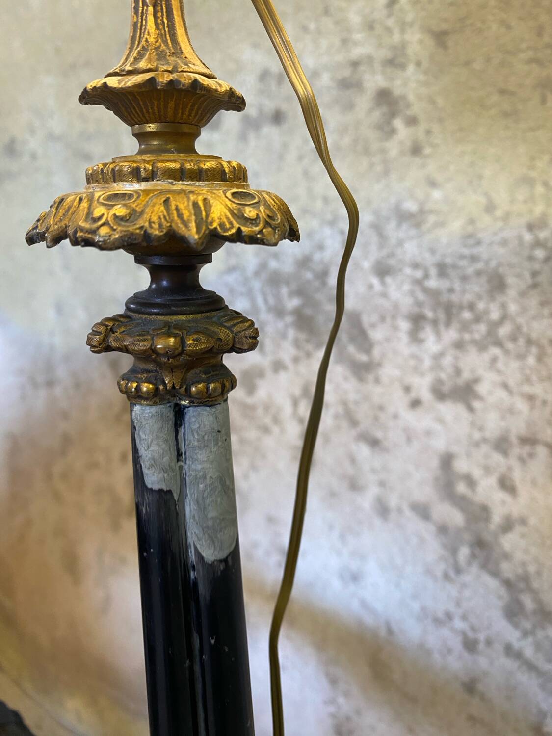 Candle holder lamp from the Napoleon III era.
