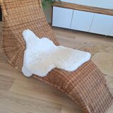 Rattan chaise longue
