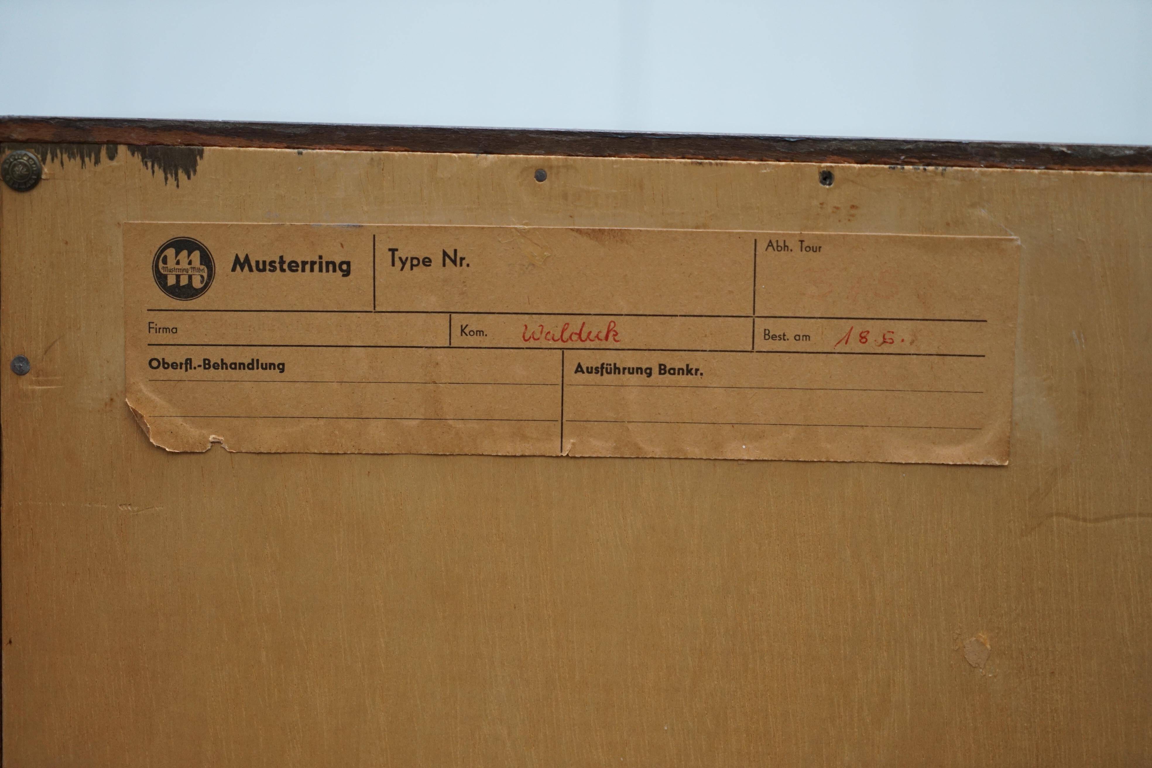 Bibliothèque vintage Mid-Century Musterring Oberfl Behandlung