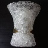 Hillebrand Murano ice glass wall lamp by Egon Hillebrand, 1960