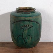 Ancient Asian vase with floral details (c.1820) #14