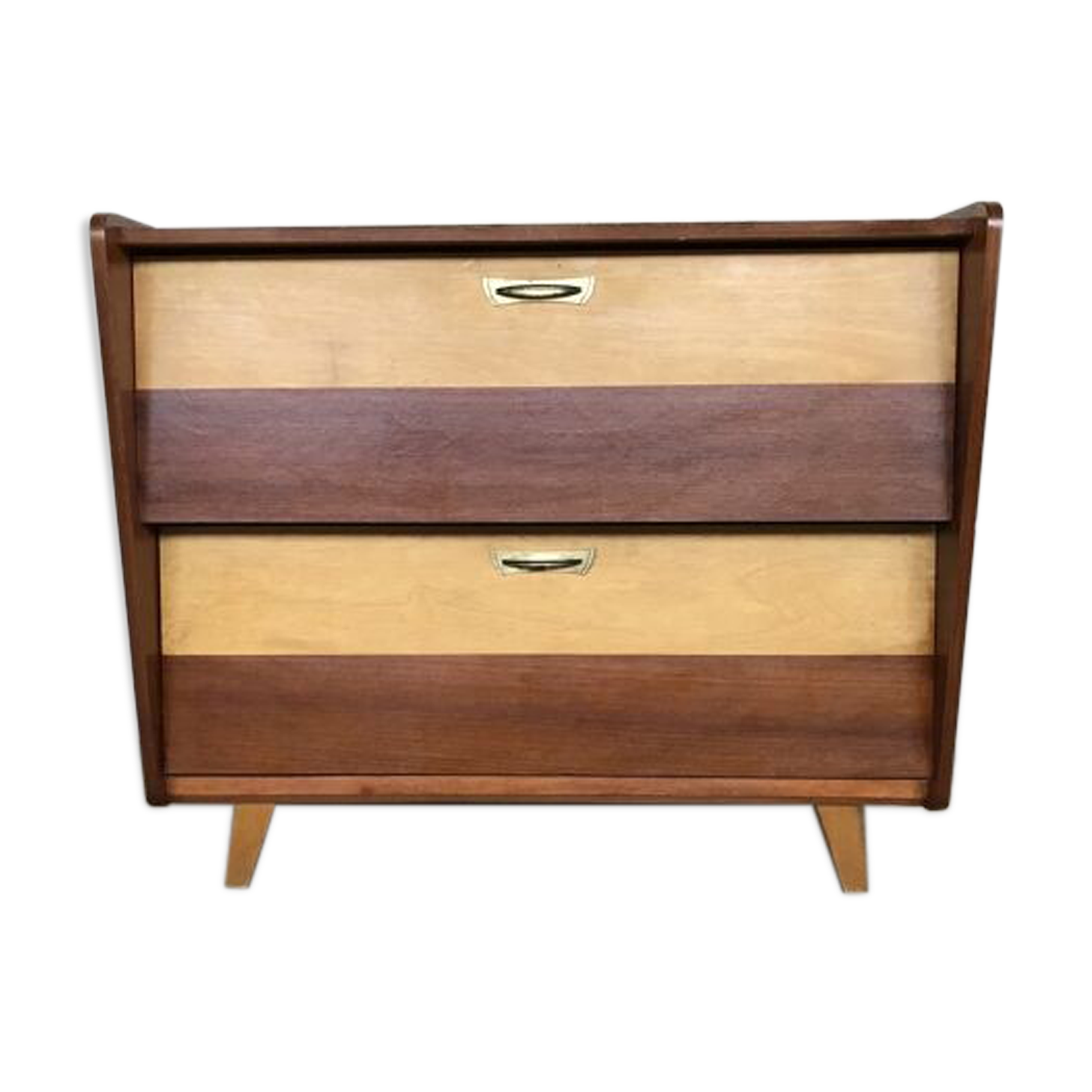 Two-color shoe furniture from the 50s with compass feet