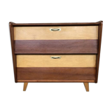 Two-color shoe furniture from the 50s with compass feet