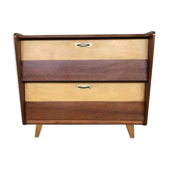Two-color shoe furniture from the 50s with compass feet