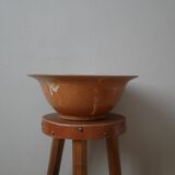 Ceramic stoneware salad bowl handmade pottery handcrafted bohemian country decoration