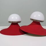 Elegant 1950s Wall or Ceiling Lights – Fluid Lines and Subtle Texture