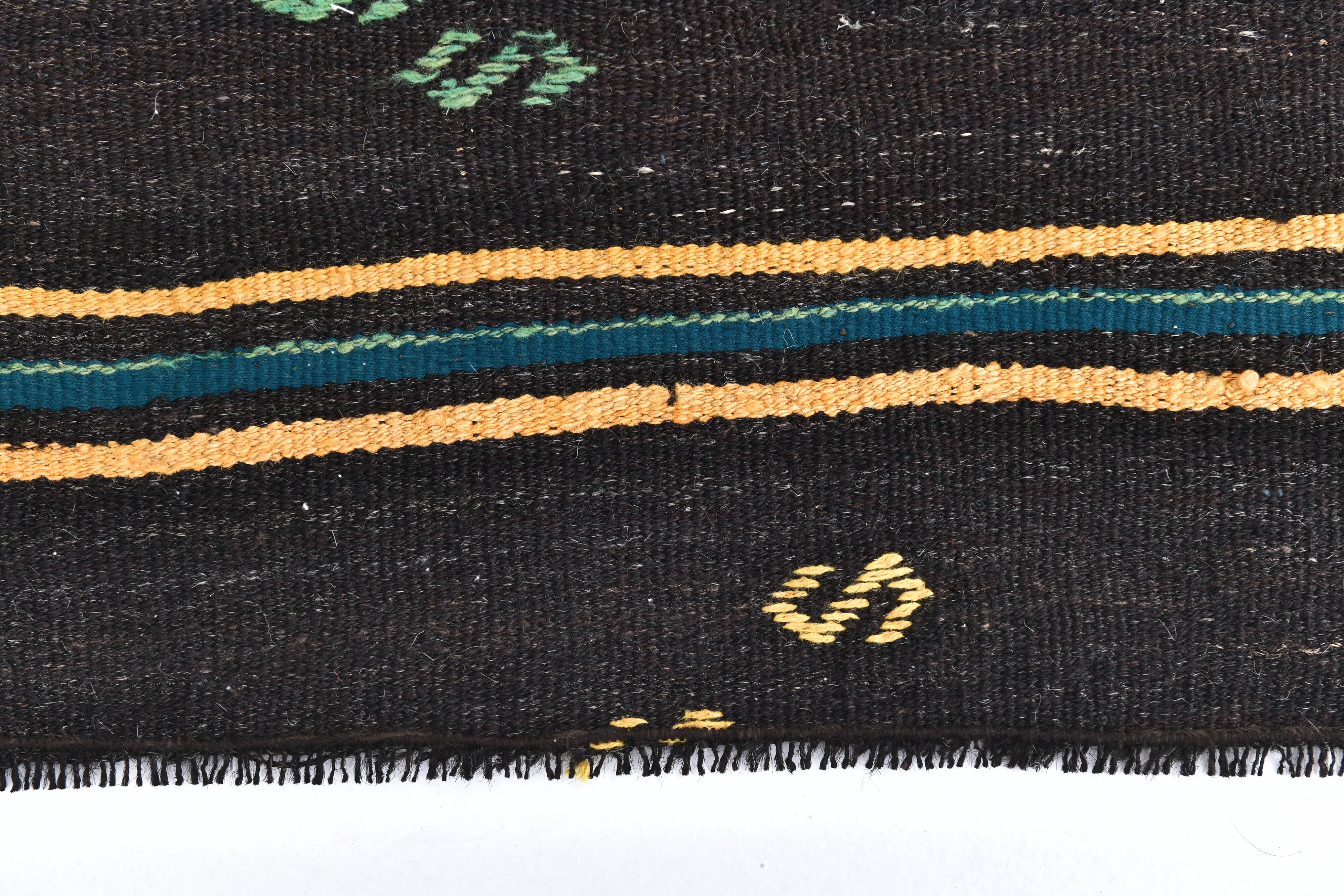 2x10 Antique Turkish Vintage Kilim Runner Rug 61x302Cm SK 243477