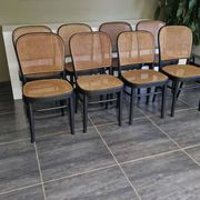 Set of 8 chairs no. 811 after Hoffmann, 1990s