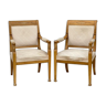 Pair of convertible armchairs