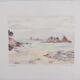Camille COMBE: The rocks of the open sea, Original signed monotype