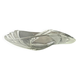 Large Art Deco crystal glass basket or catchall