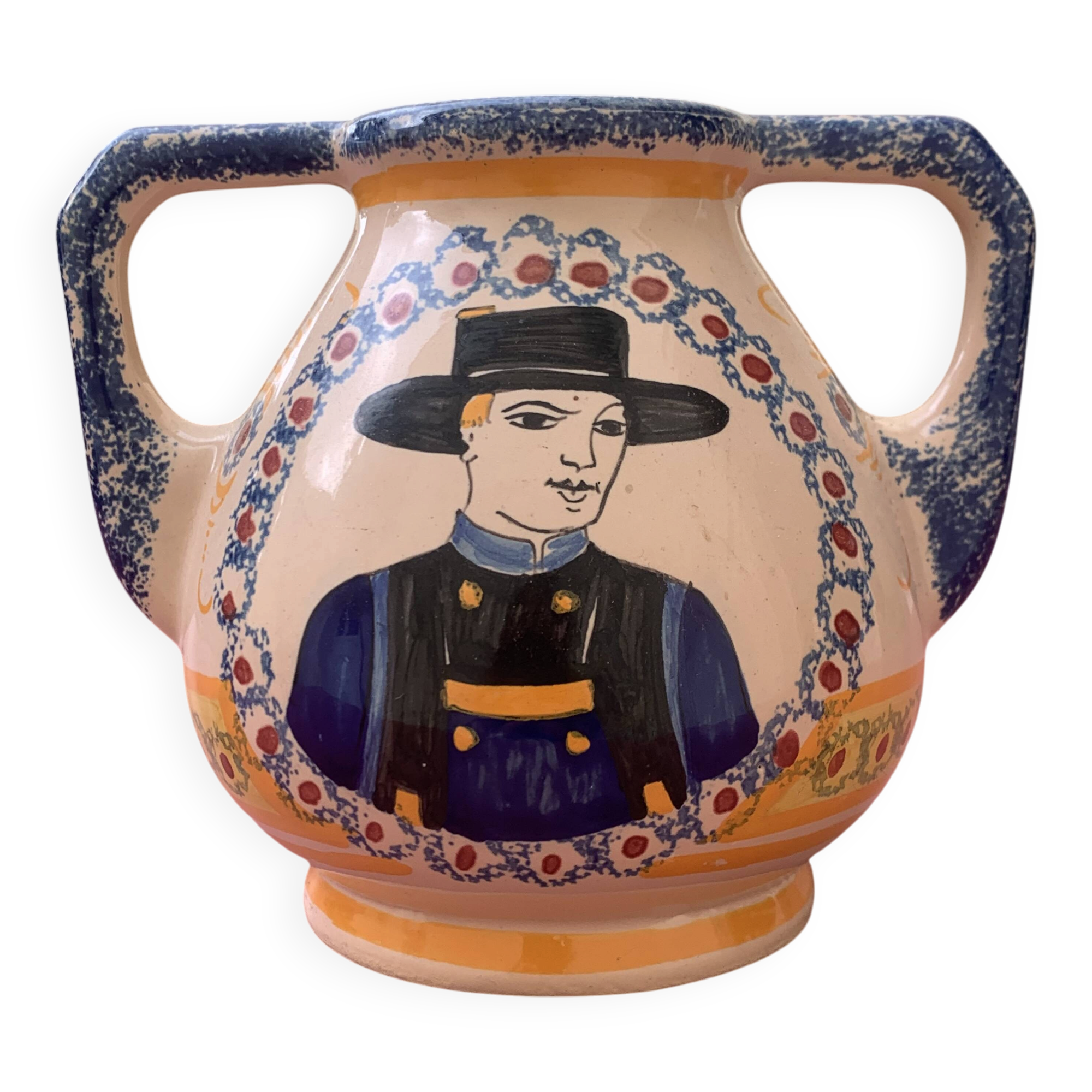 Small vintage vase Henriot Quimper