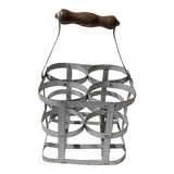 Zinc bottle holder for 4 bottles
