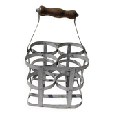 Zinc bottle holder for 4 bottles
