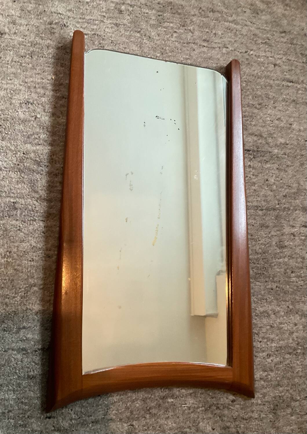 Scandinavian teak mirror from the 1960s