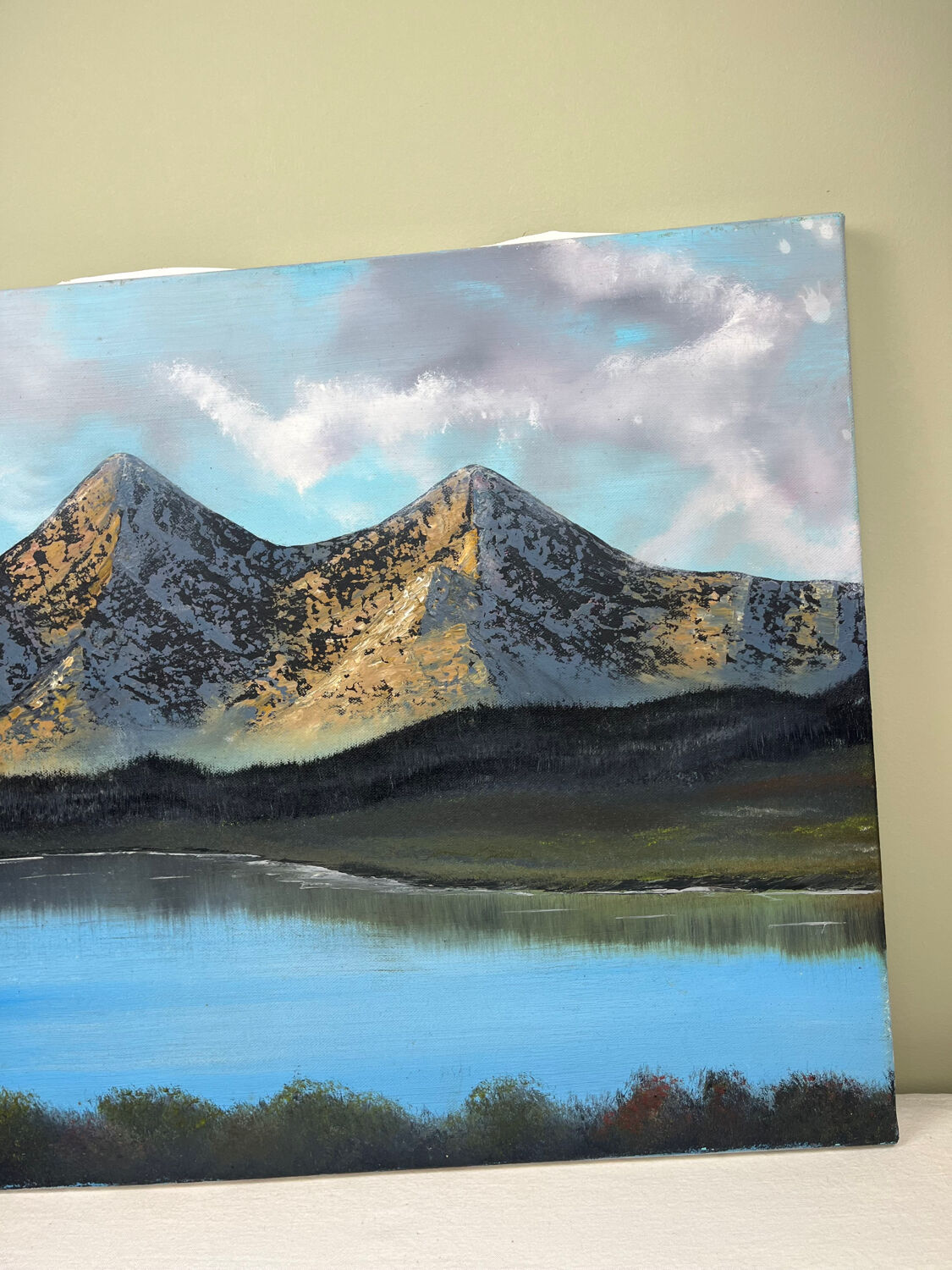 Huile sur toile Paysage de montagne