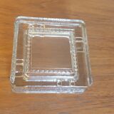 Square glass ashtray