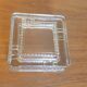 Square glass ashtray