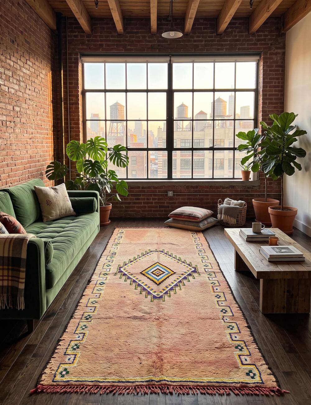 Berber Moroccan Rug - 376 x 163 cm